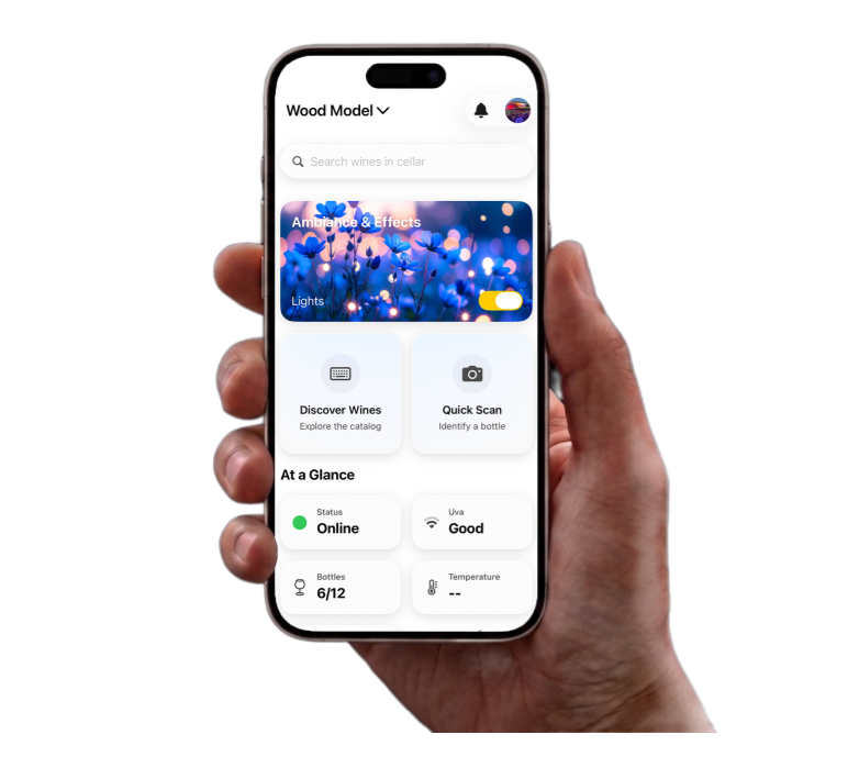 Uva app — home dashboard