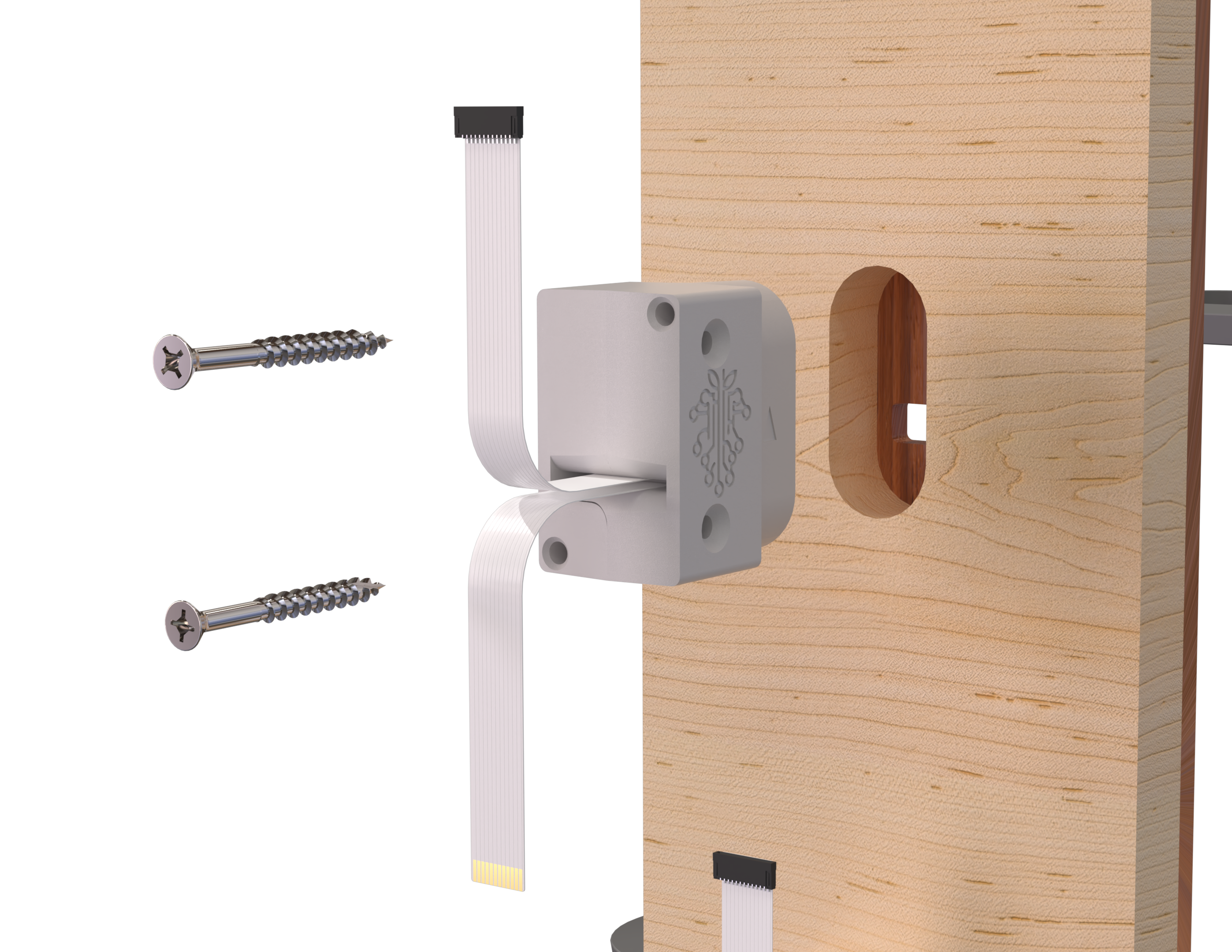 Panel mount — fully exploded view