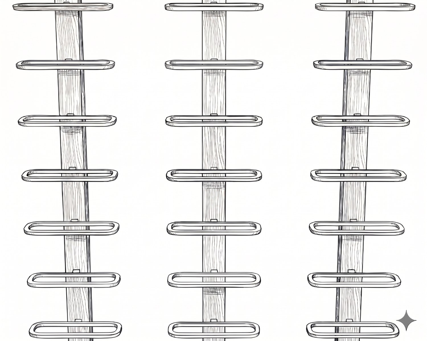 Column Mount — Label-Forward Display