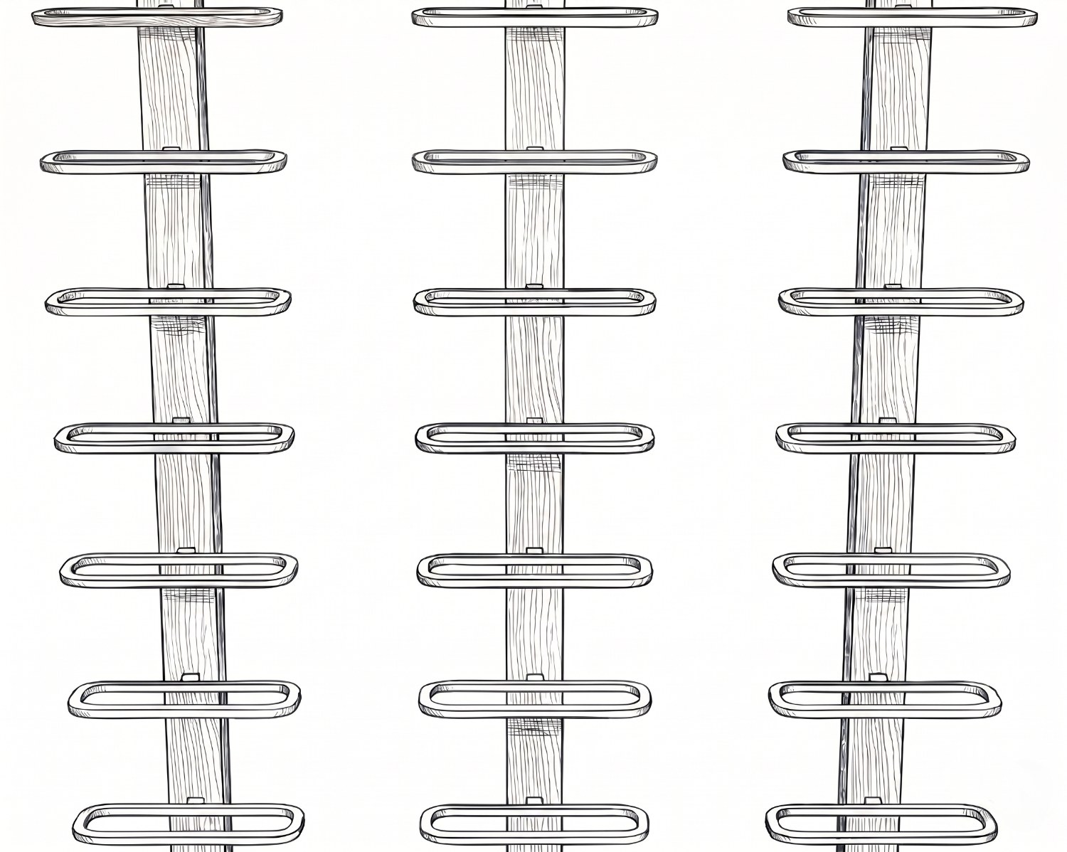 Column Mount — Label-Forward Display